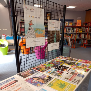 Exposition de presse au CDI