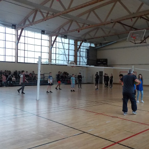 Echauffement avant le tournoi de volleyball