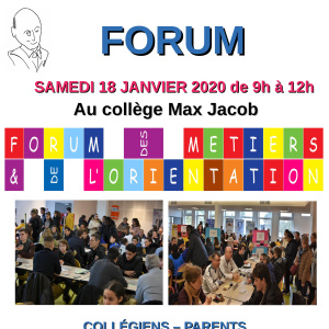 Flyer du forum metiers 2020