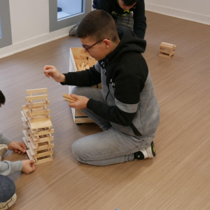 En plein travail